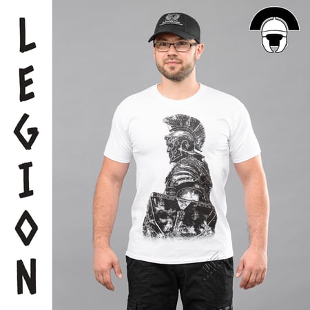 Футболка з принтом "LEGION" WHITE Armoline