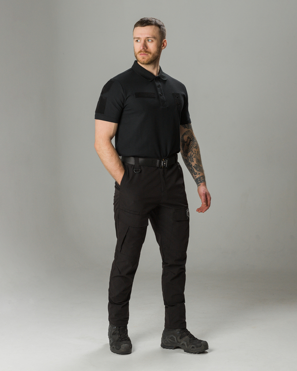 ТАКТИЧЕСКИЙ КОМПЛЕКТ(ФУТБОЛКА ПОЛО ТАКТИЧЕСКАЯ ПОЛИЦИЯ BEZET ЧЕРНЫЙ,БРЮКИ BEZET ШПИОН ЧЕРНЫЙ,РЕМЕНЬ ТАКТИЧЕСКИЙ BEZET BUTTERFLY 2.0 ЧЕРНЫЙ)