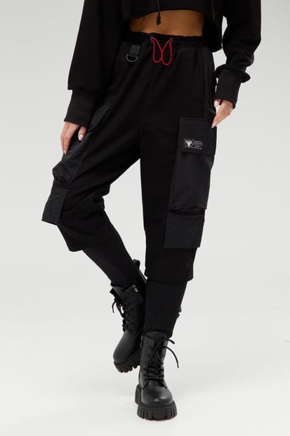 Жіночі карго штани з котону та жатки "Самурай" TURWEAR