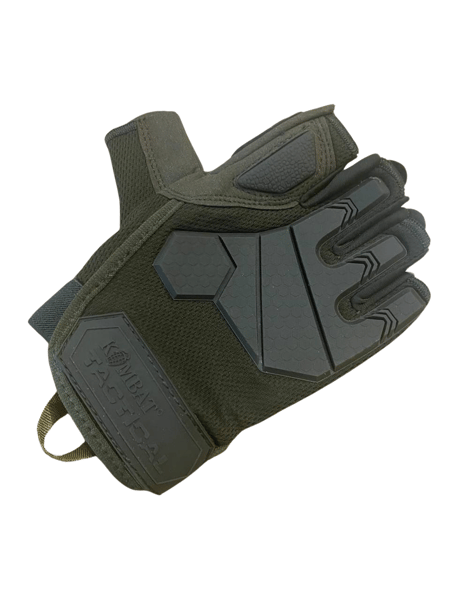 Рукавички тактичні KOMBAT UK Alpha Fingerless Tactical Gloves оливковий KOMBAT