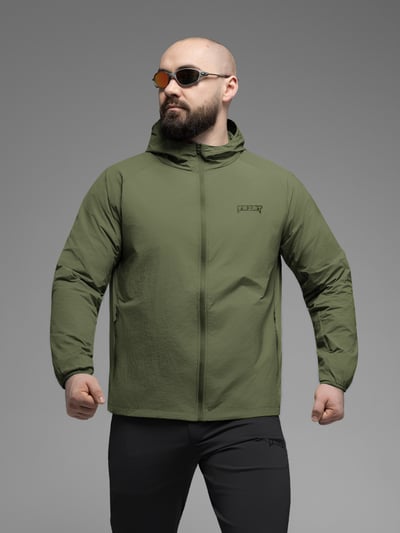 Куртка вітрівка BEZET Solguard UV 100 хакi - Фото 2