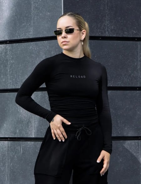 Лонгслив женский Reload - Volt, черный