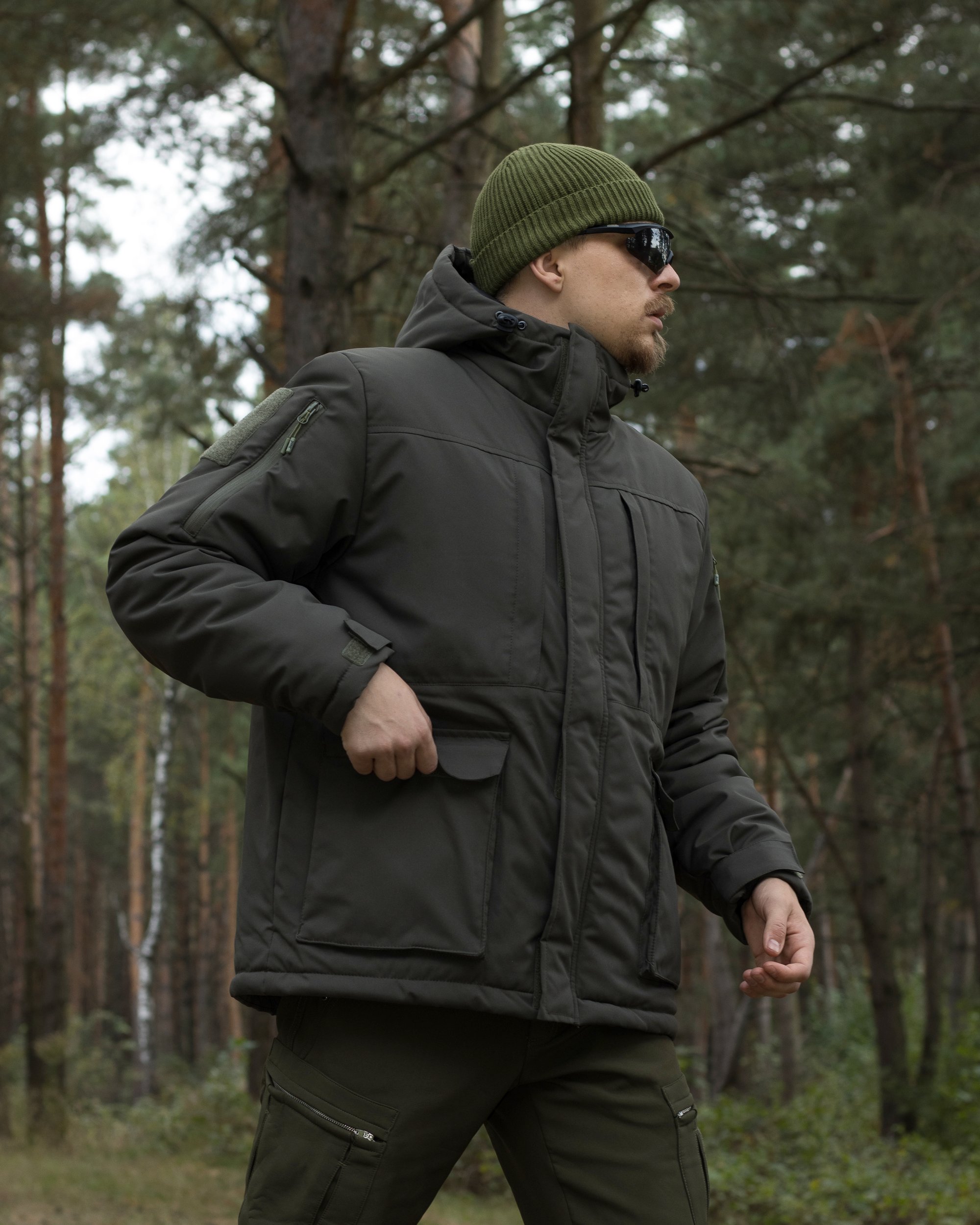 Куртка тактична зимова BEZET SnowPatrol хакі - Фото 14