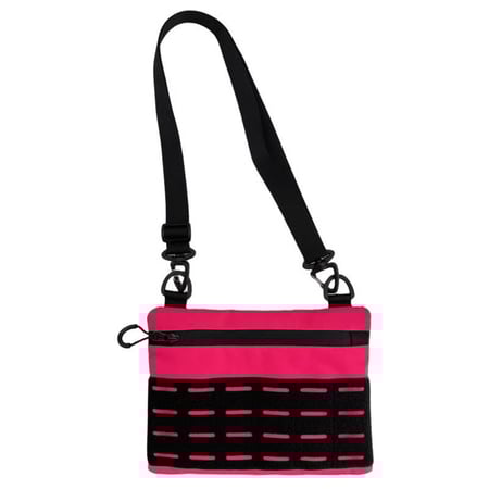 Тактична сумка через плече RoKit Pink Black S з MOLLE та велкро