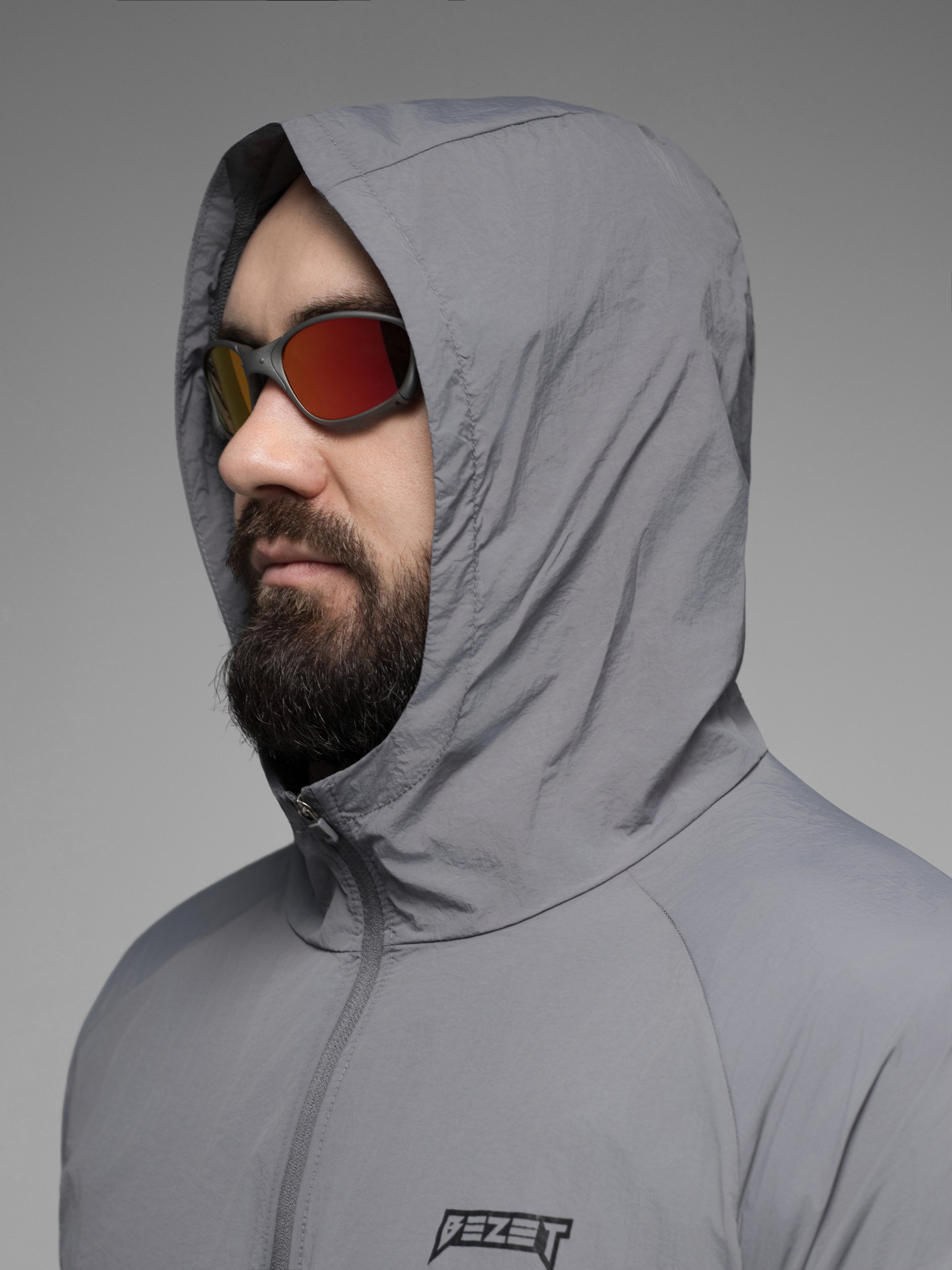 Куртка вітрівка BEZET Solguard UV 100 сірий - Фото 21