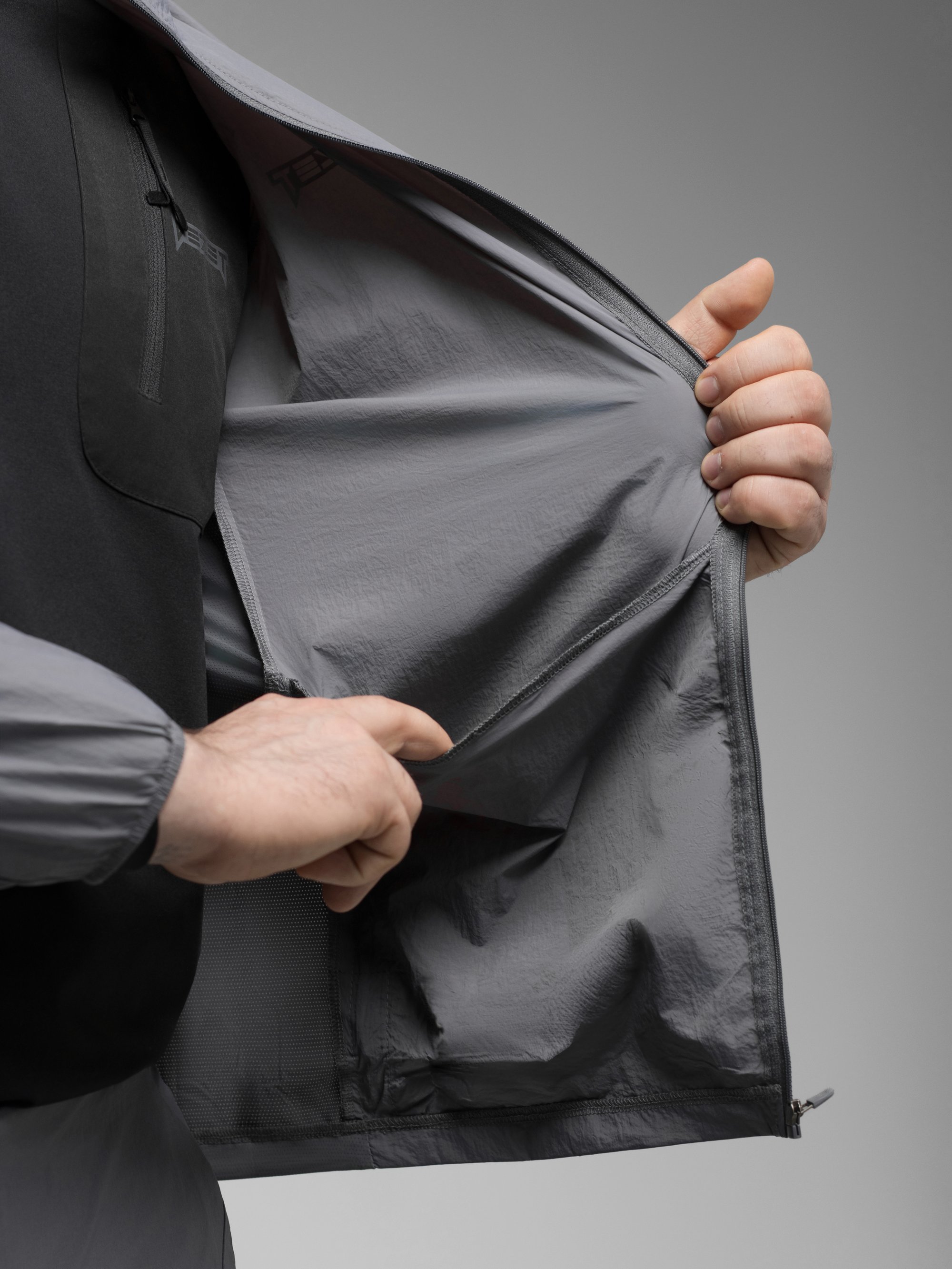 Куртка вітрівка BEZET Solguard UV 100 сірий - Фото 29