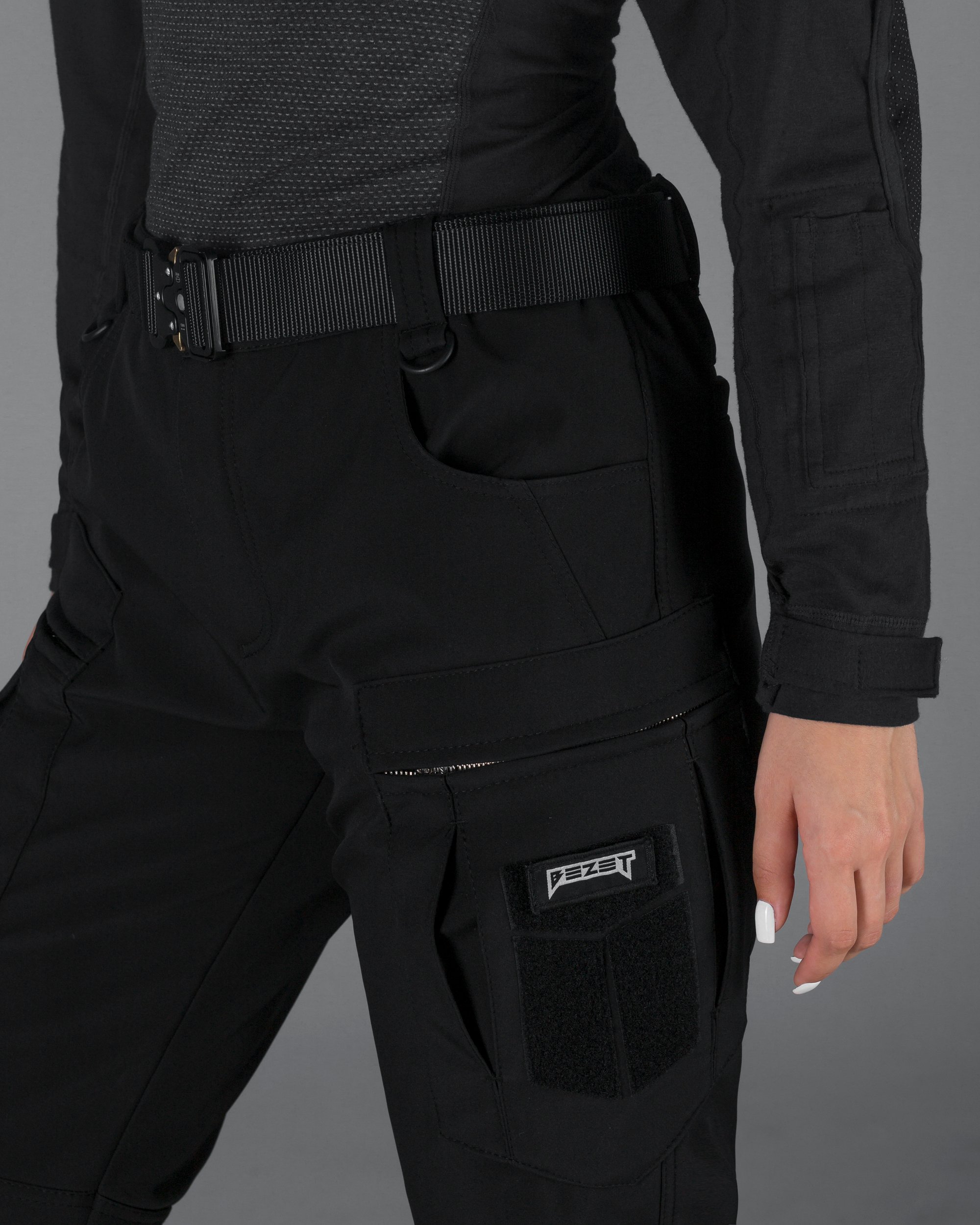 Зимові брюки карго жіночі тактичні Softshell BEZET Ешелон чорні - Фото 5