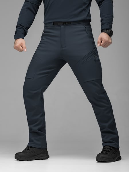 Штани карго тактичні Softshell BEZET Techwear синій