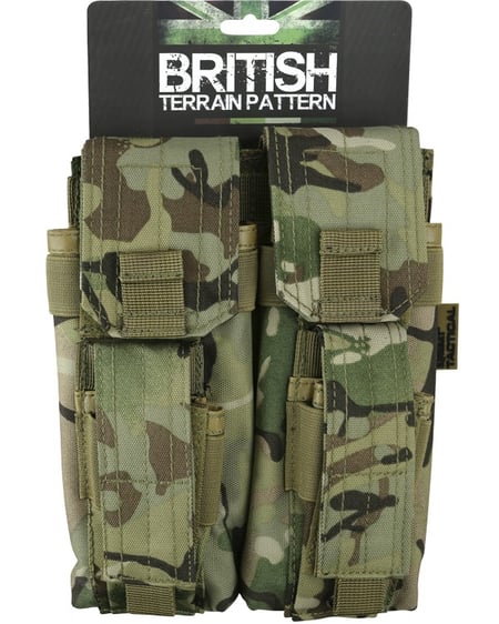 Підсумок під магазини АК KOMBAT UK Double Mag Pouch with PISTOL Mag мультікам KOMBAT
