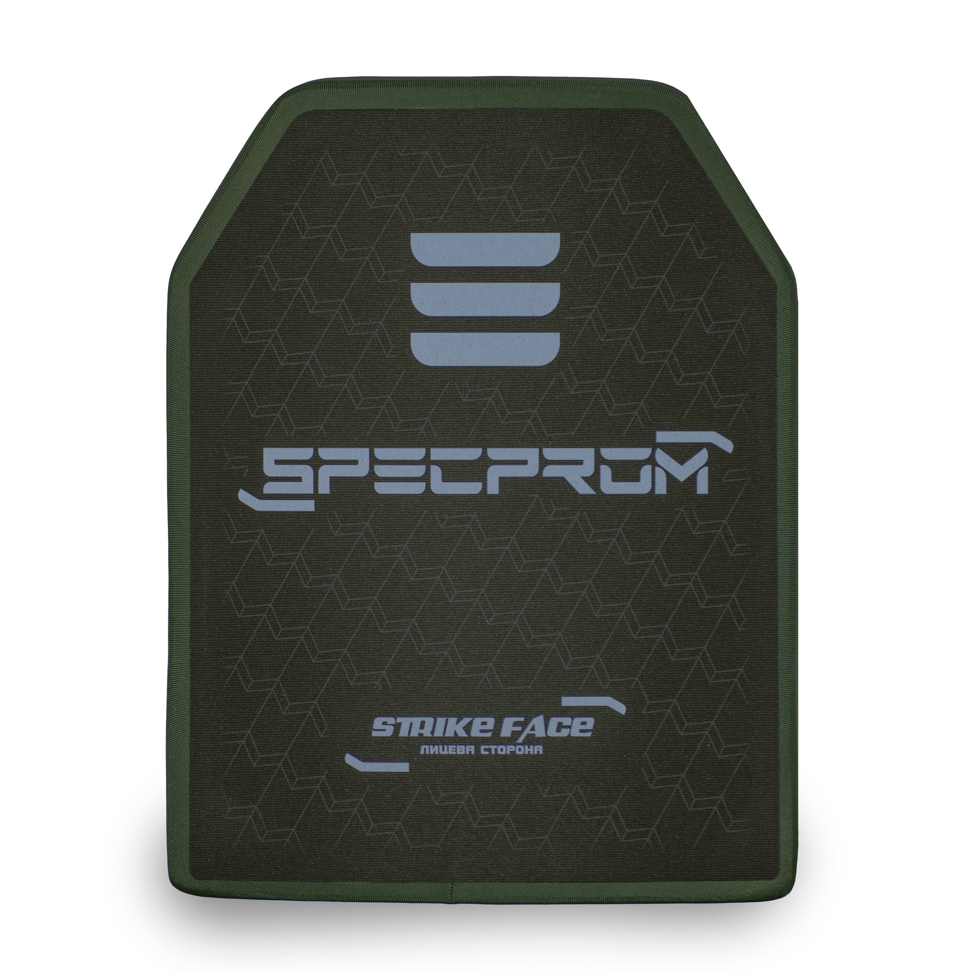 Керамічна бронеплита SPECPROM CAP6-L Sic+PE 6-го класу 3.2 кг 26х33 см Олива СПЕЦПРОМ КР