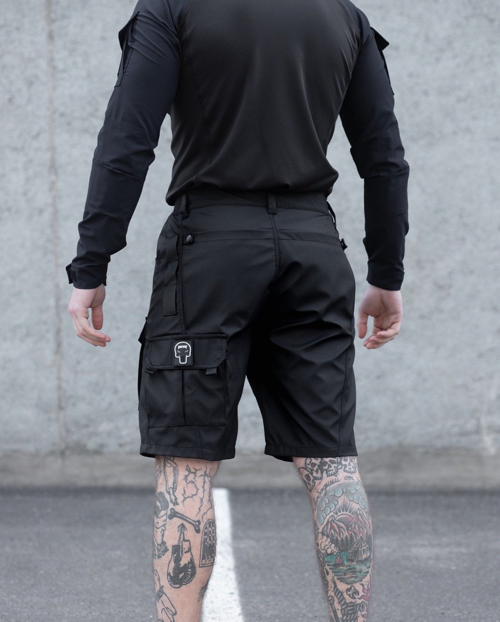 Шорти карго тактичні BEZET Мачете чорні - Фото 1