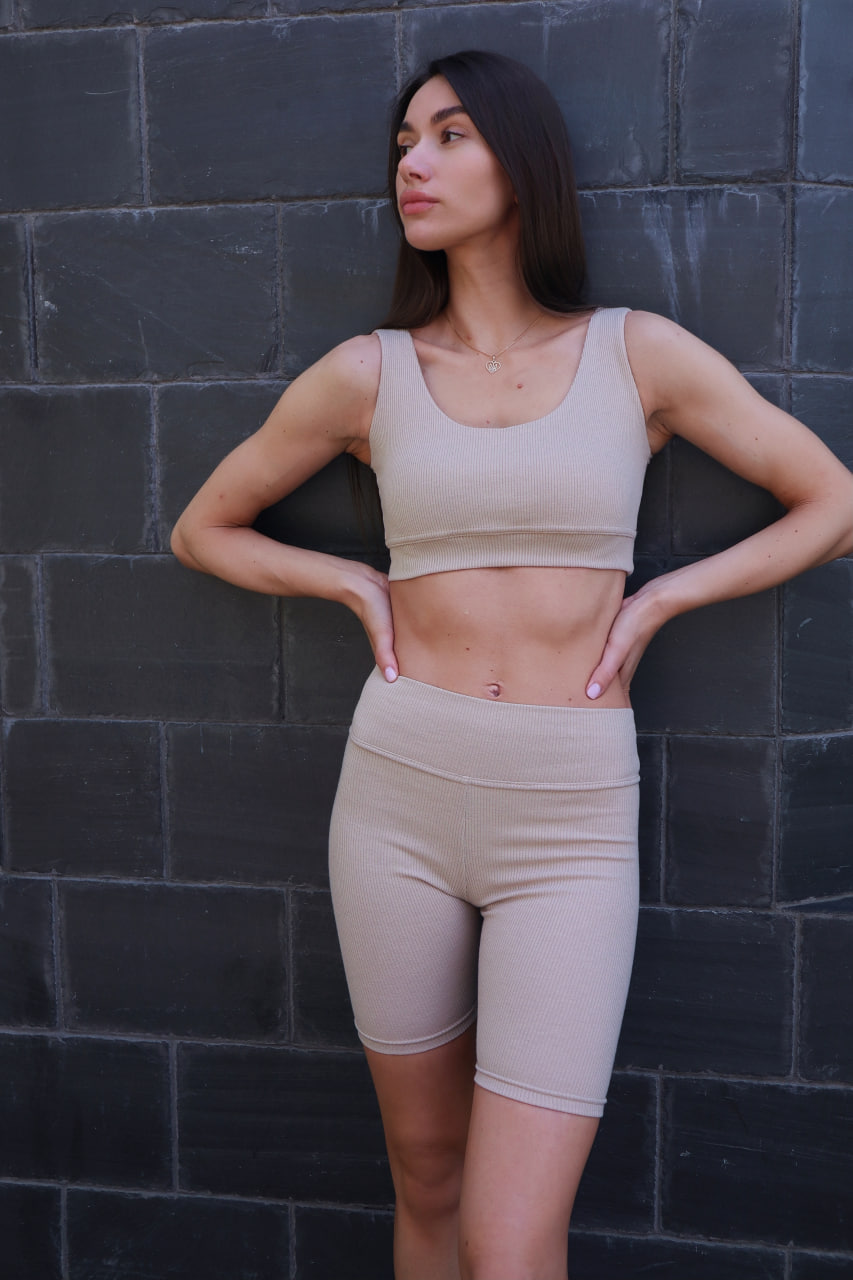 Женские шорты (велосипедки) - Reload, бежевый