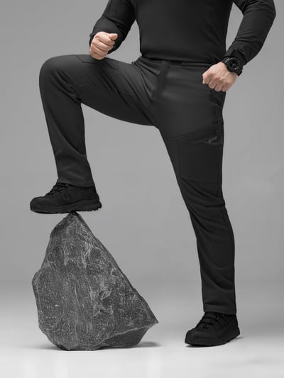 Штани карго тактичні Softshell BEZET Techwear чорний - Фото 7