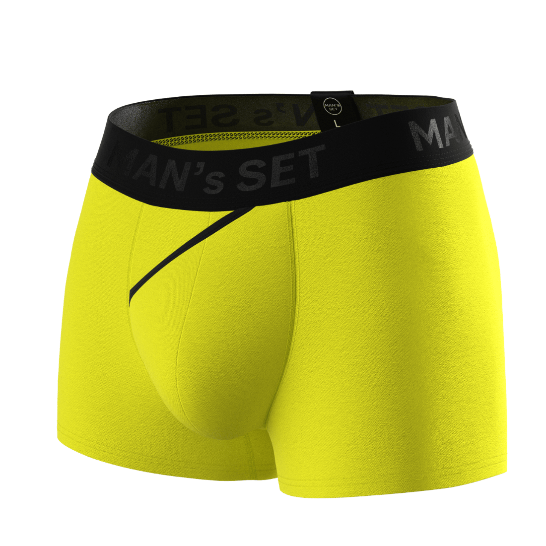 Чоловічі анатомічні боксери з бавовни Anatomic Classic 2.0, Black Series, лимонний MansSet