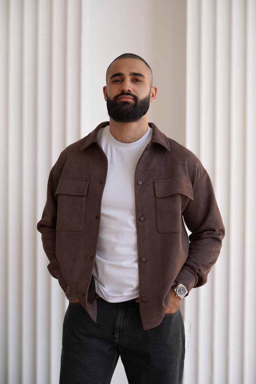 Сорочка Reload - Suede, коричневий