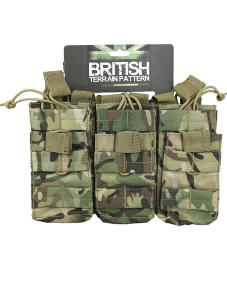 Підсумок під магазини АК KOMBAT UK Triple DUO Mag Pouch мультікам KOMBAT
