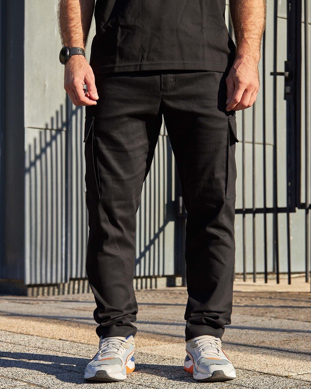 Штани карго чорні Olymp