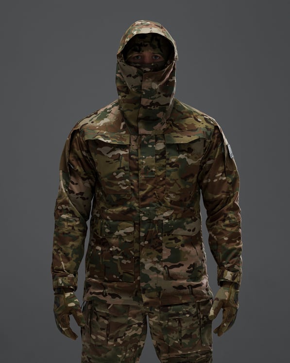 Куртка вітровка тактична BEZET Shadow мультикам