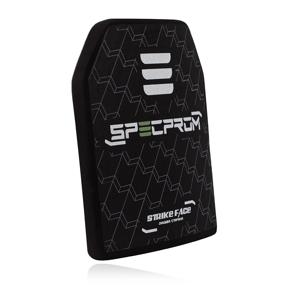 Поліетиленова бронеплита SPECPROM 3-го класу 1,7 кг Розмір 26х33 см Чорна СПЕЦПРОМ КР