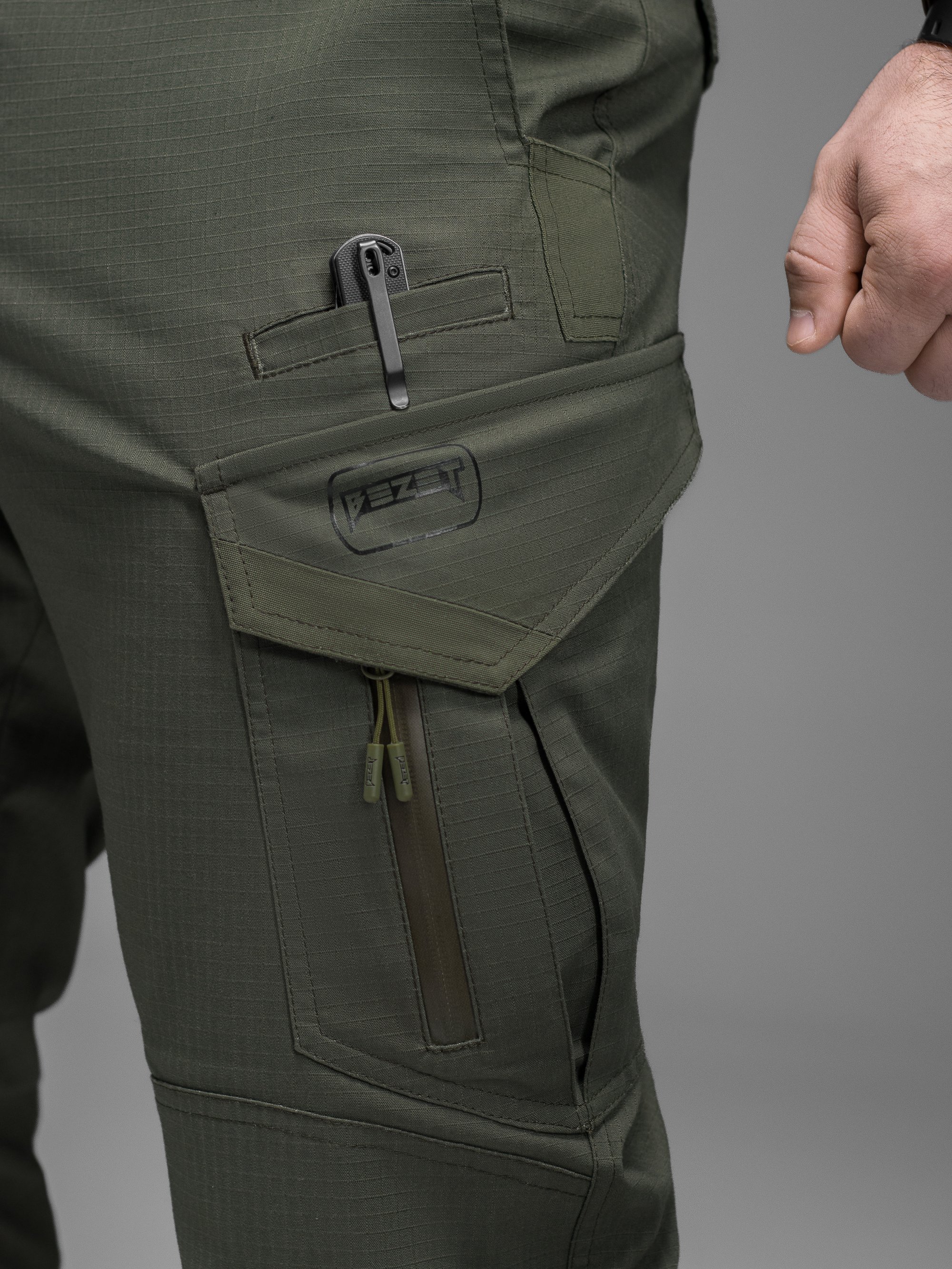 Штани жіночі карго тактичні BEZET Onyx хакі - Фото 6