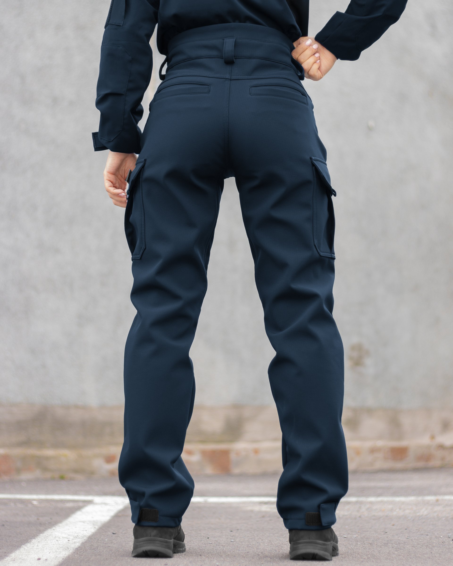 Брюки карго теплі жіночі BEZET Titan синій - Фото 6