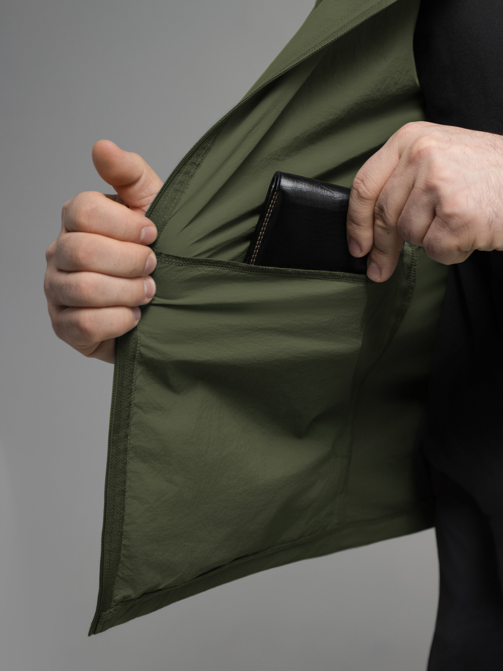 Куртка вітрівка BEZET Solguard UV 100 хакi - Фото 28