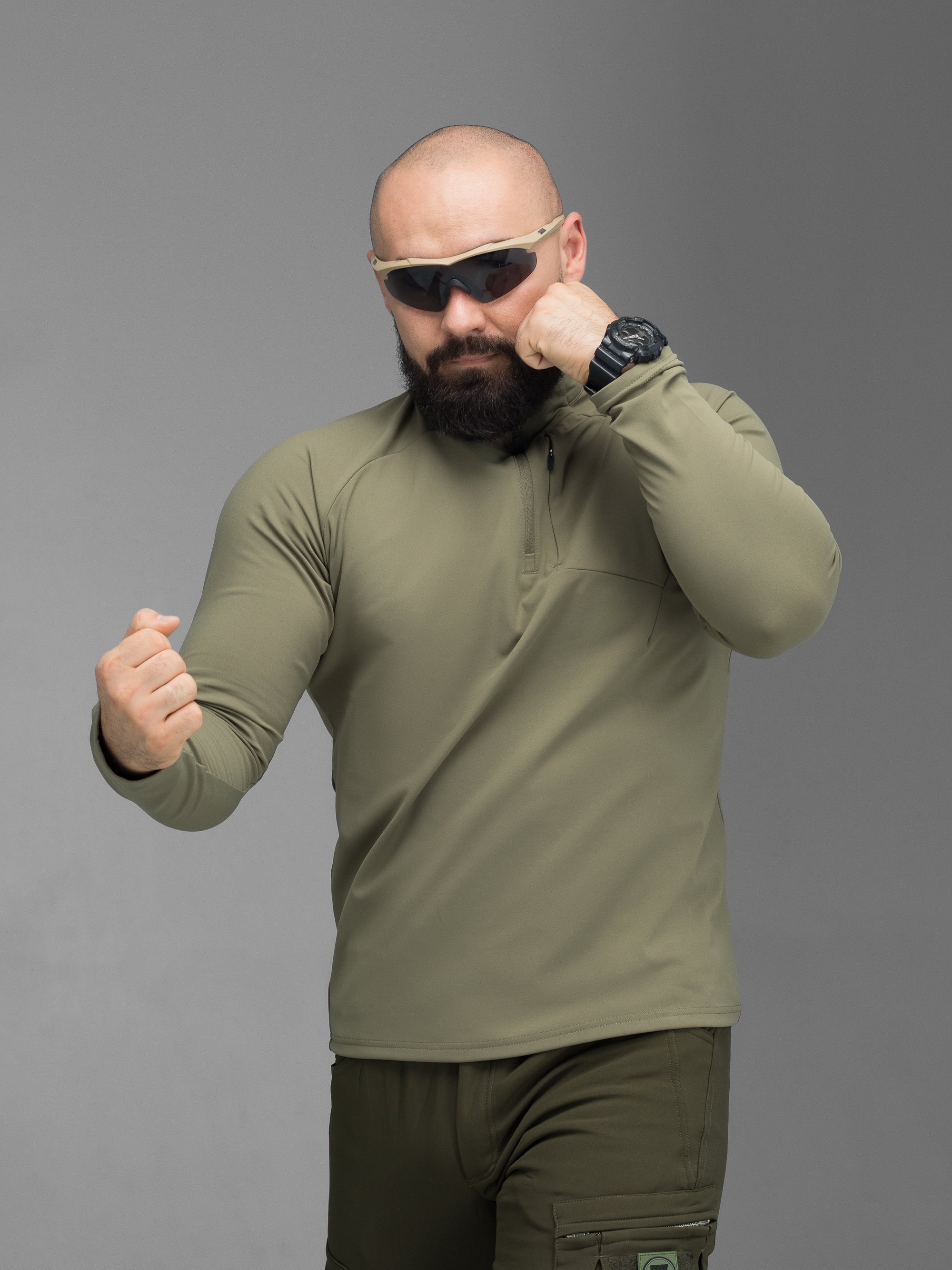 Кофта BEZET Active хакі - Фото 8