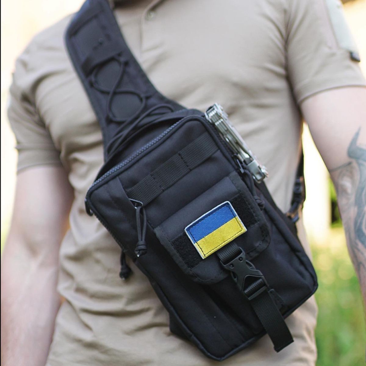 Сумка тактична Stalker, Чорна AVGear