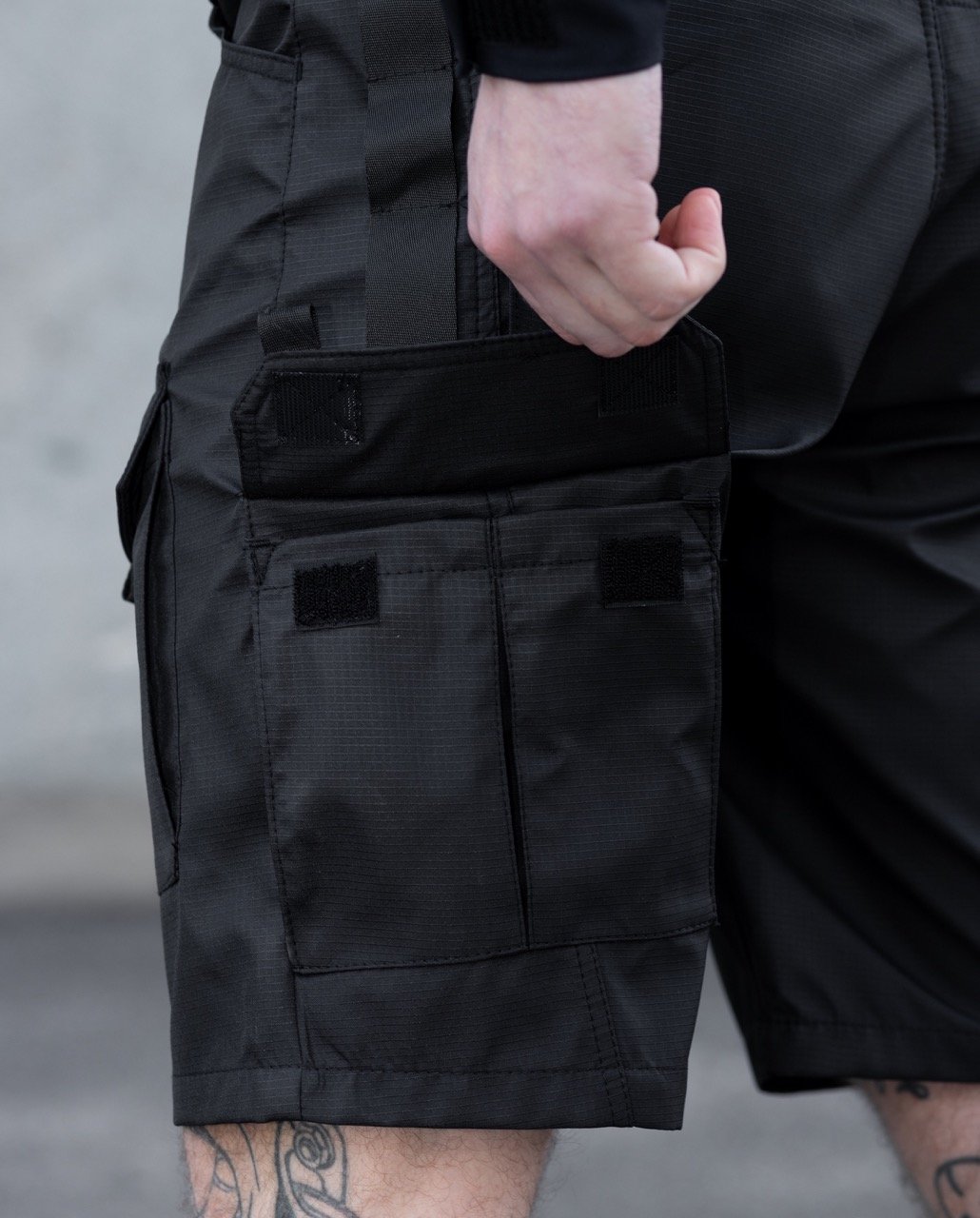 Шорти карго тактичні BEZET Мачете чорні - Фото 2
