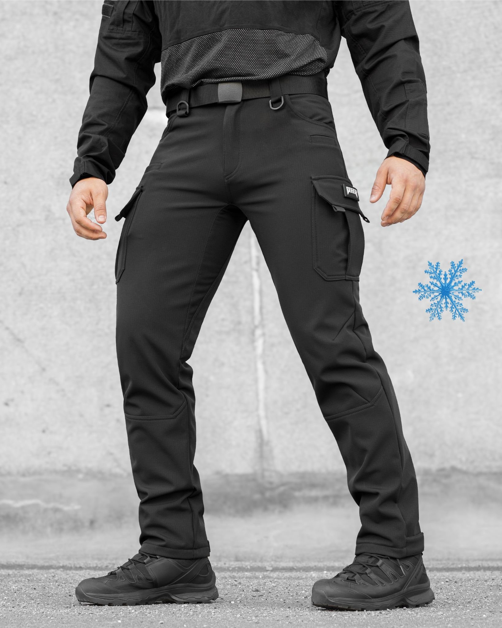 Брюки карго теплі BEZET Titan чорний