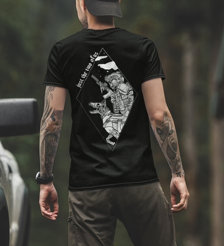 Футболка Dog US чорна We feel