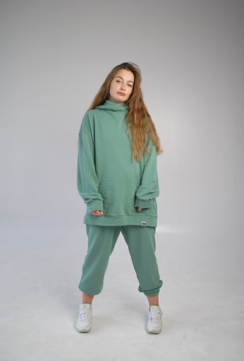 Костюм спортивний з начосом ментол жіночий Hi Mate