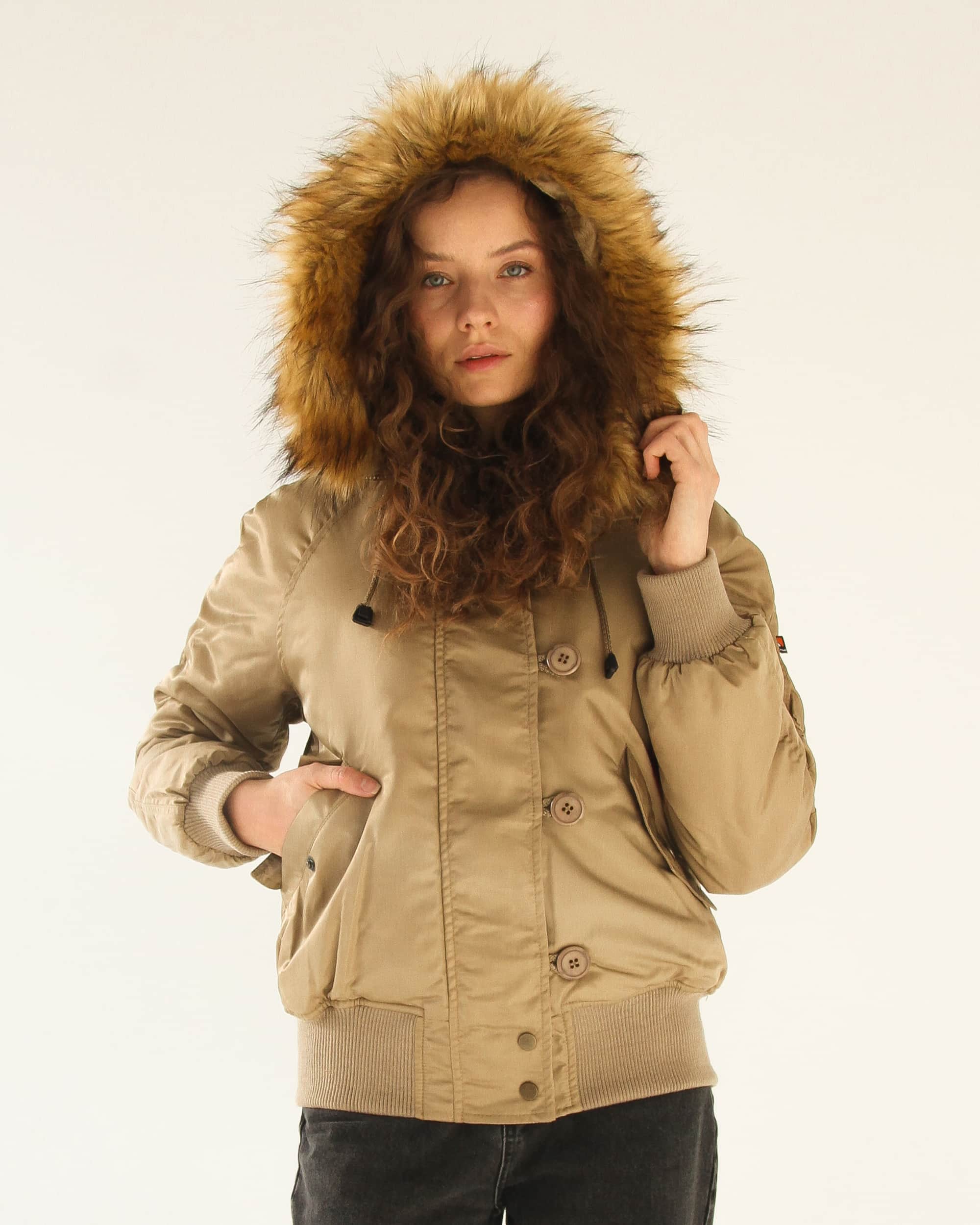 Жіноча аляска N-2B пісок Olymp