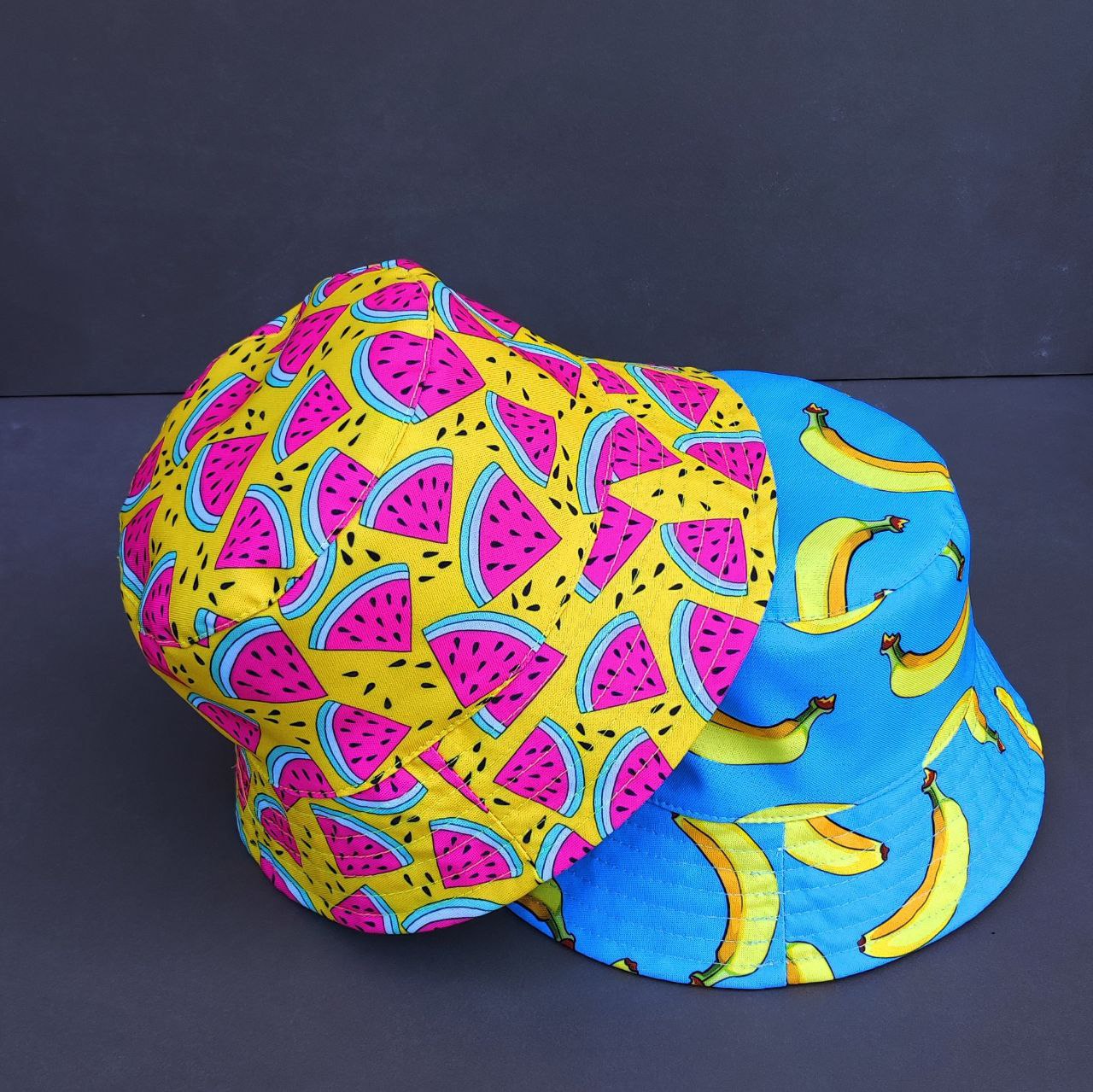 Панама двостороння унісекс Reload Bananas / Watermelon yellow