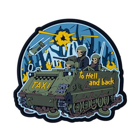 ПВХ Патч (шеврон) "Taxi to hell and back" Brand Element