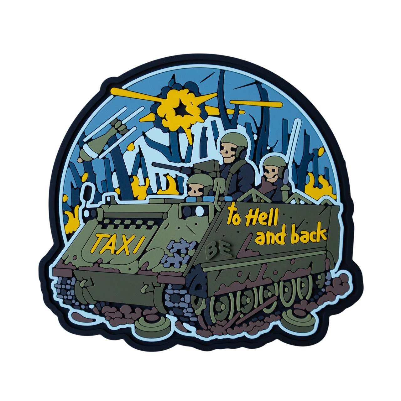ПВХ Патч (шеврон) "Taxi to hell and back" Brand Element