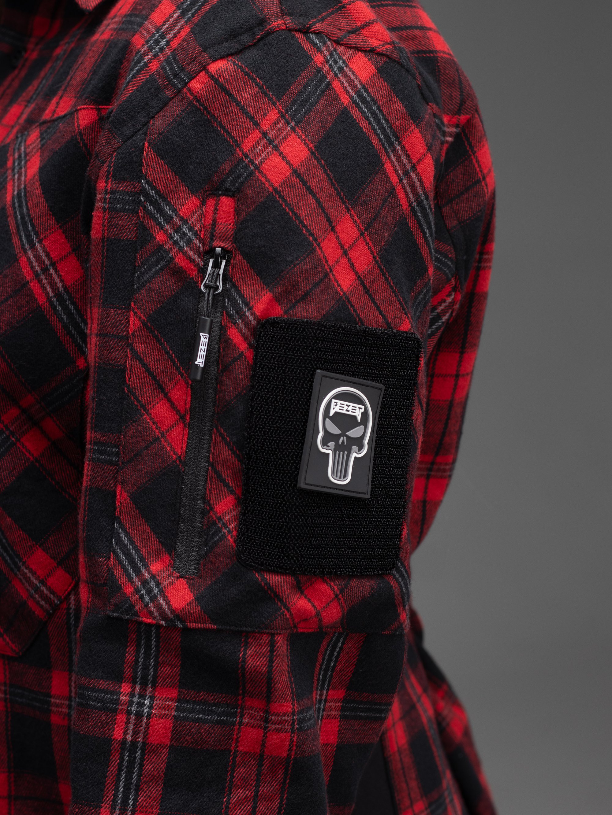 Сорочка фланелева жіноча BEZET Defender чорний/червоний - Фото 12