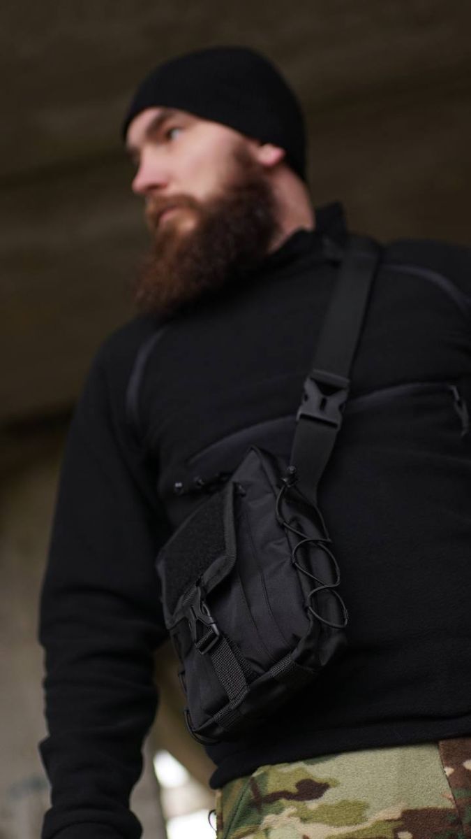 Сумка через плече Turkul, Чорна AVGear - Фото 10