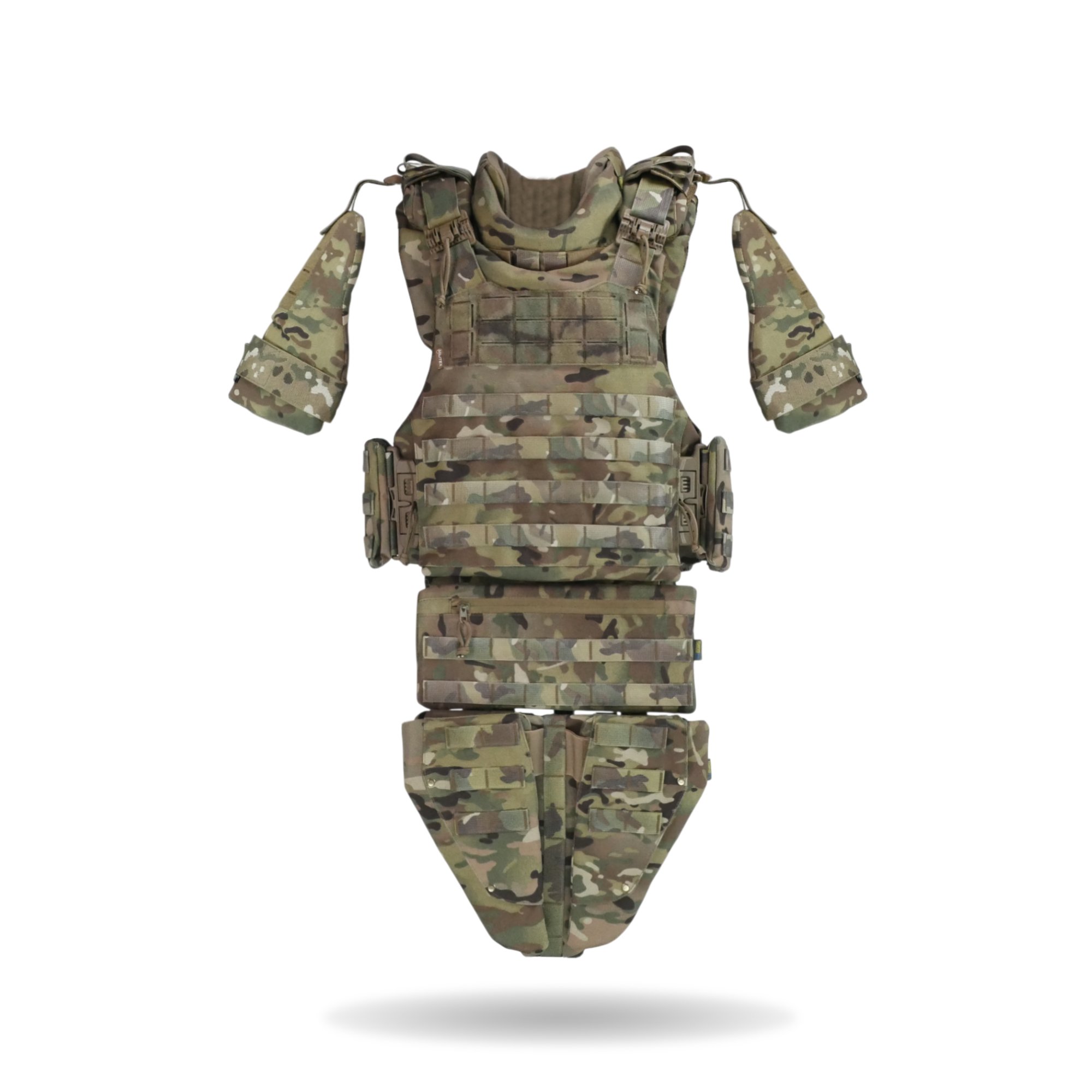 Бронежилет Kiborg Modular X-1 Мультикам (L) с баллистической защитой Militex (1 класс) KIBORG