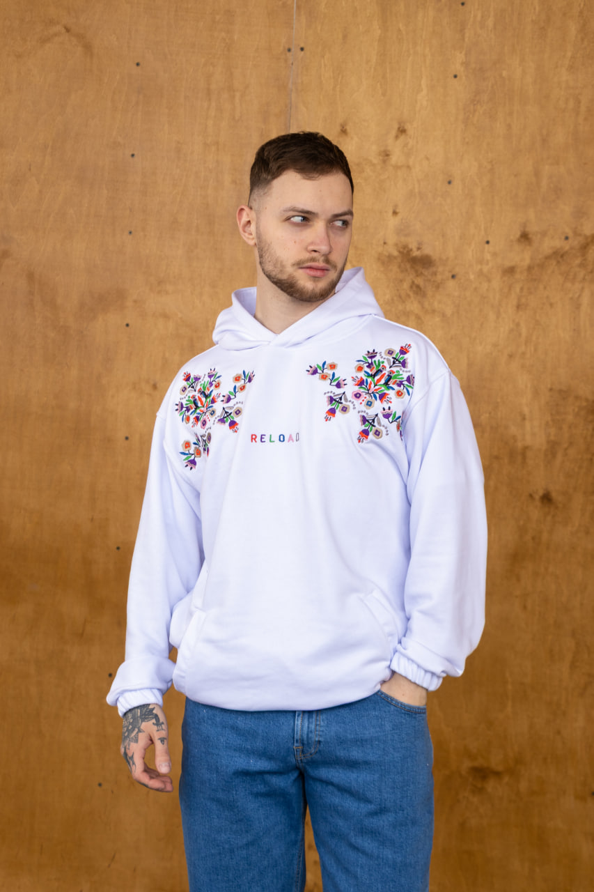 Худі Reload - Kvitka, білий