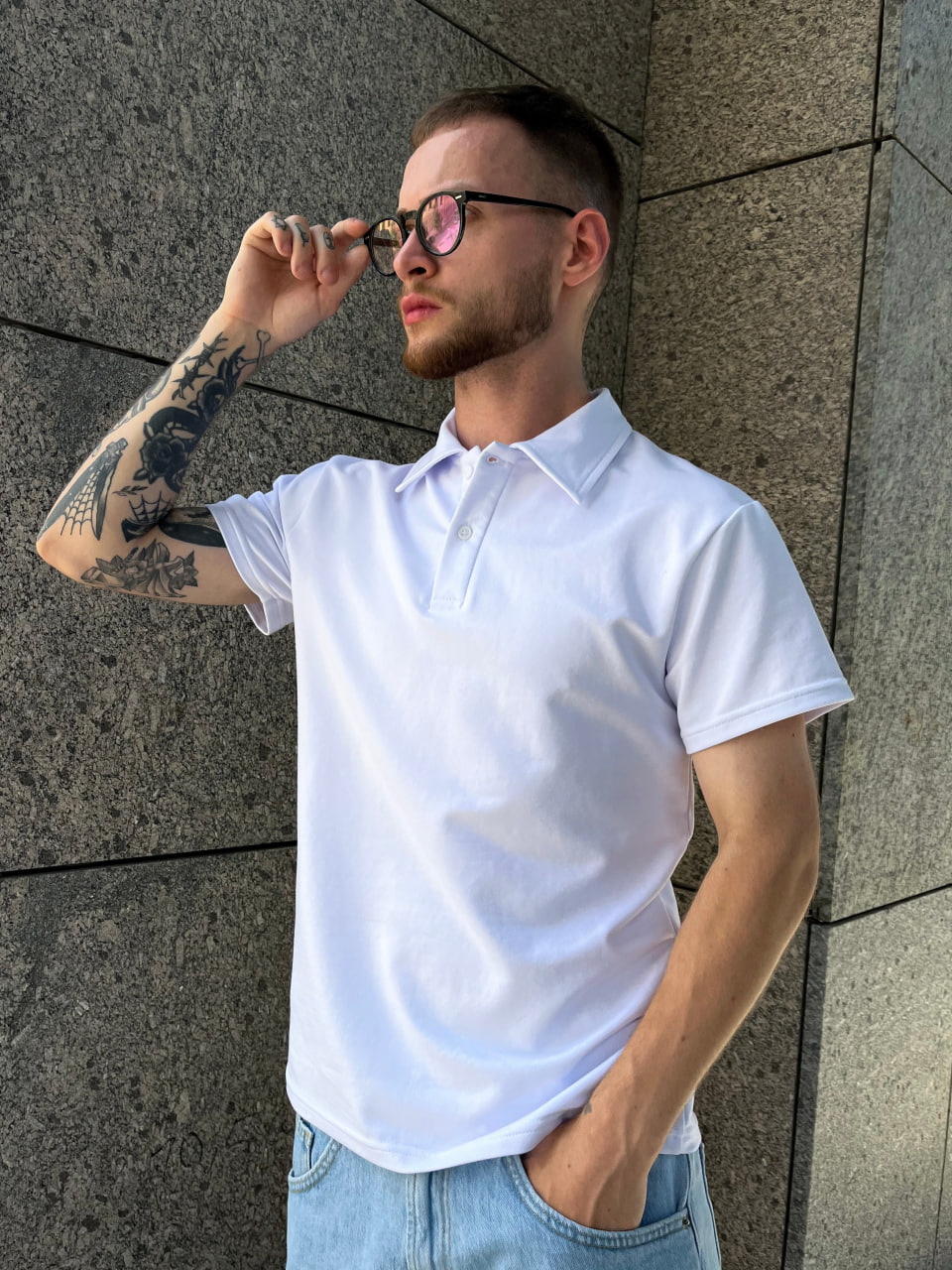 Футболка поло Reload - Skarb, біла