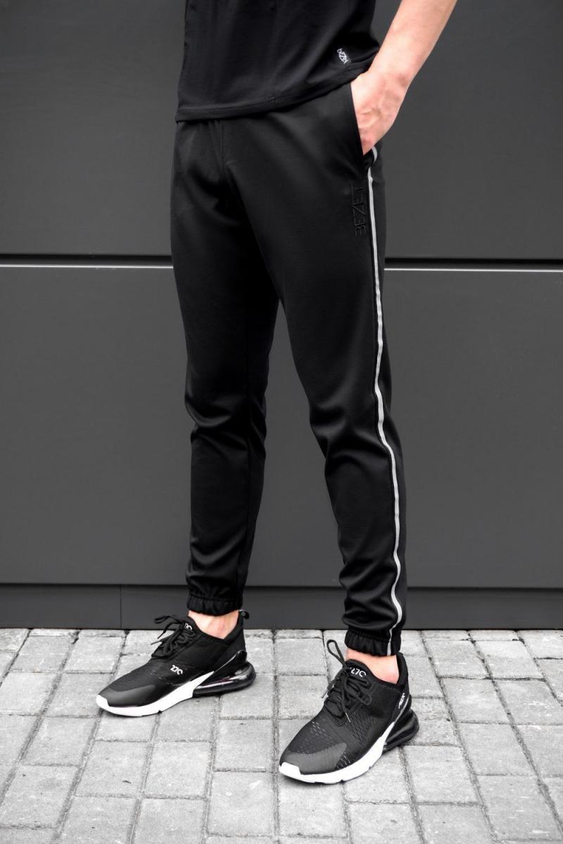 Спортивные штаны bezet black with reflective