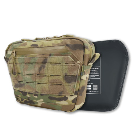Сумка-напашник XL з балістичним пакетом 1 клас захисту Kiborg GU Сordura Multicam KIBORG