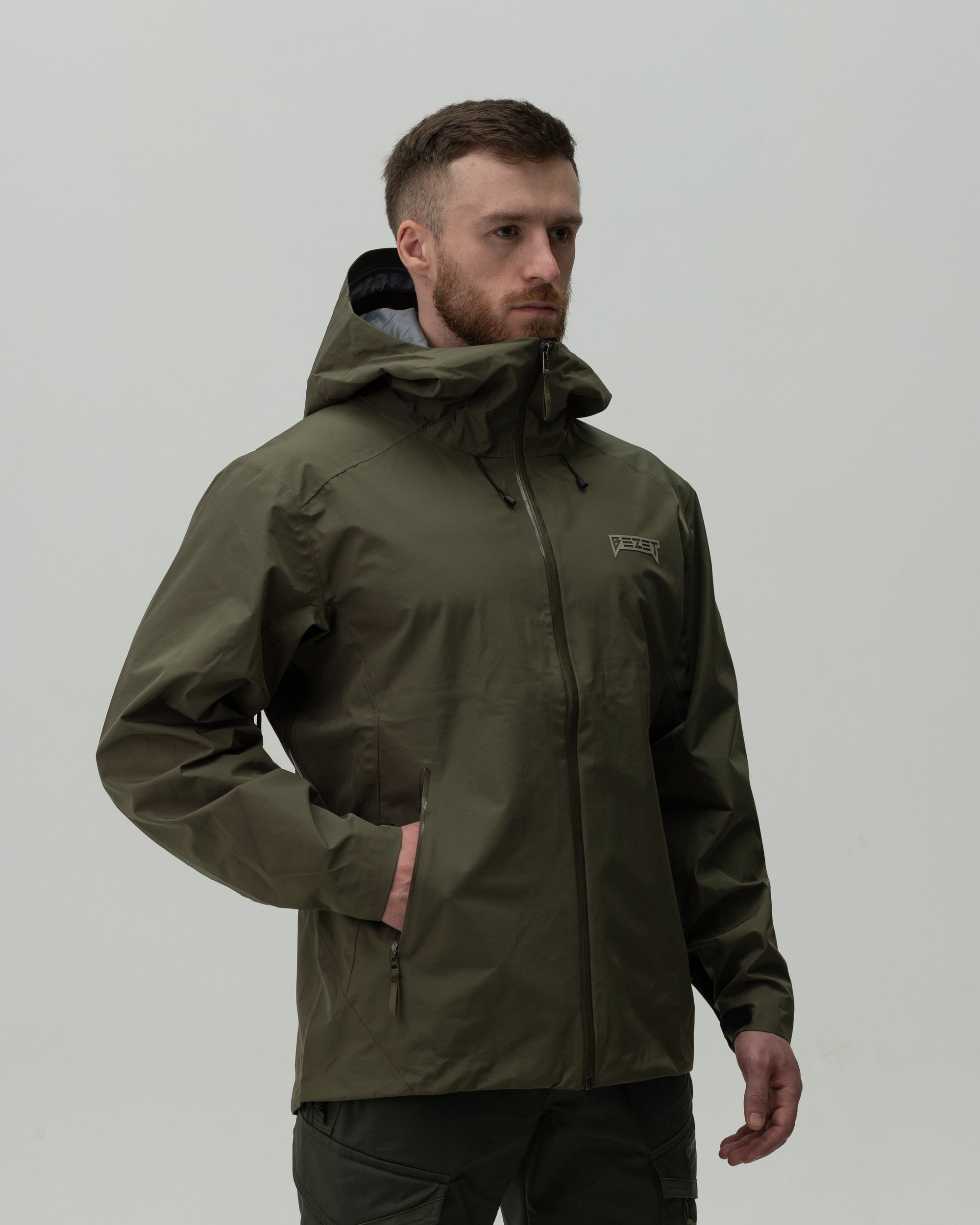 Куртка вітрівка BEZET ShieldTech хакі - Фото 30