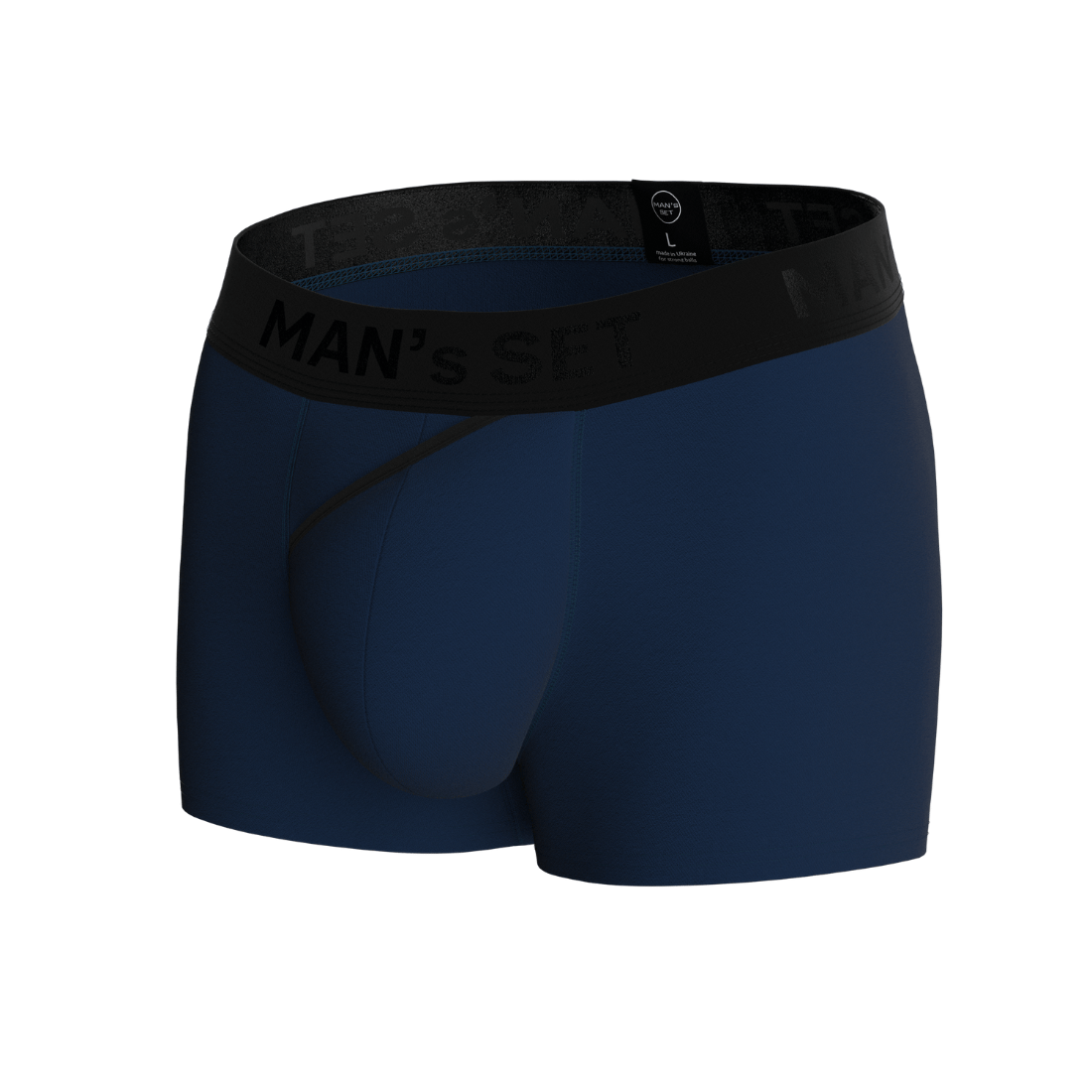 Мужские анатомические боксеры из хлопка, Anatomic Classic 2.0, Black Series, синий MansSet
