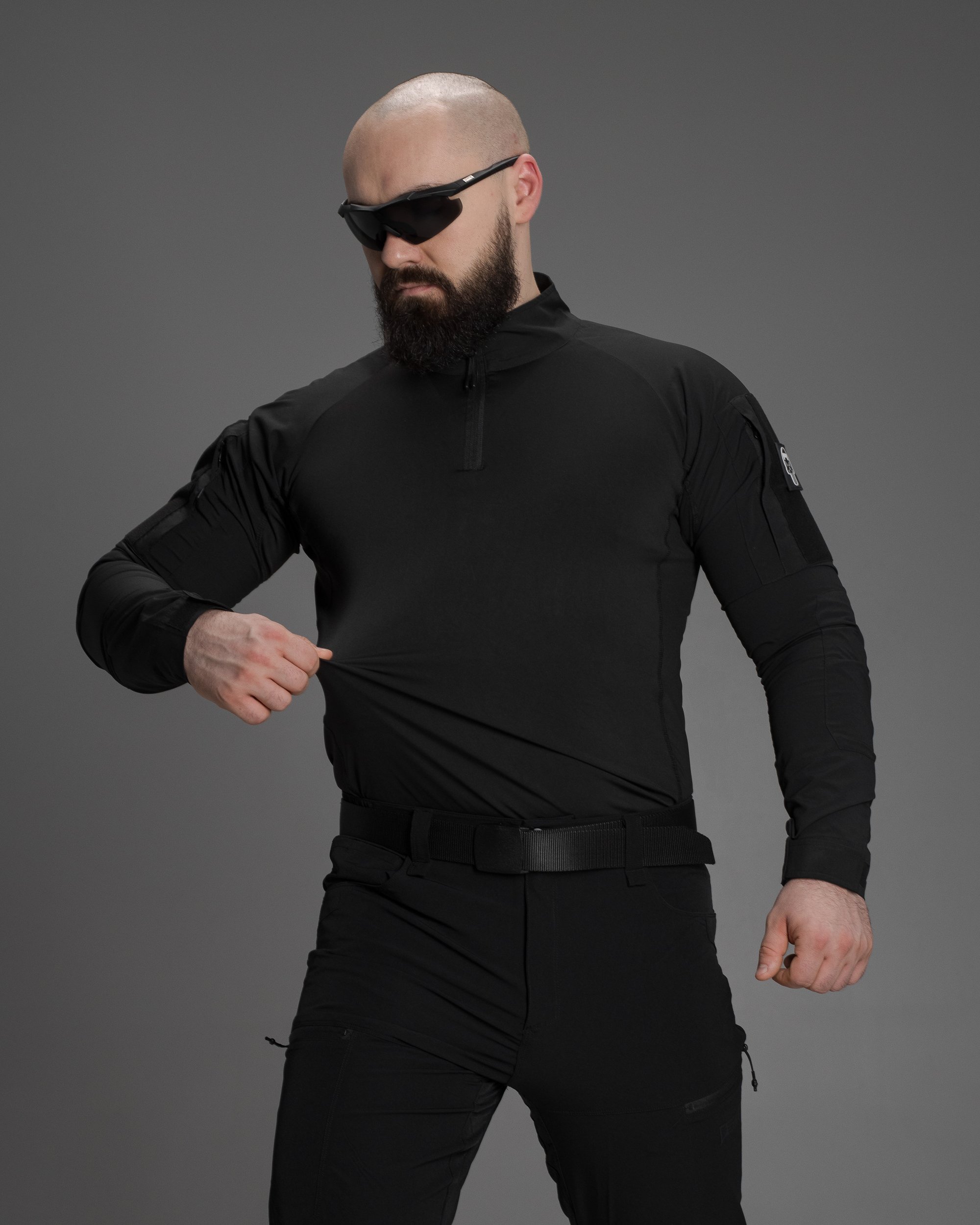 Рубашка тактическая мужская BEZET Combat черный - Фото 1