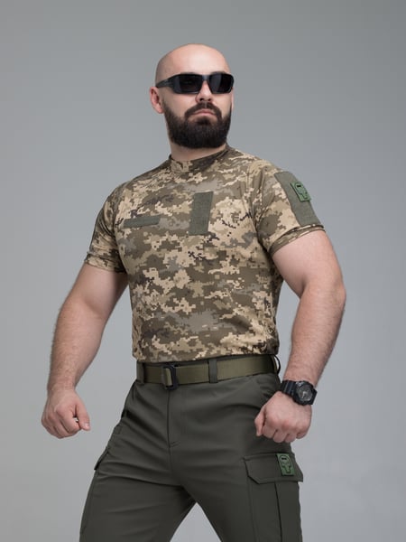Футболка швидкосохнуча тактична BEZET піксель