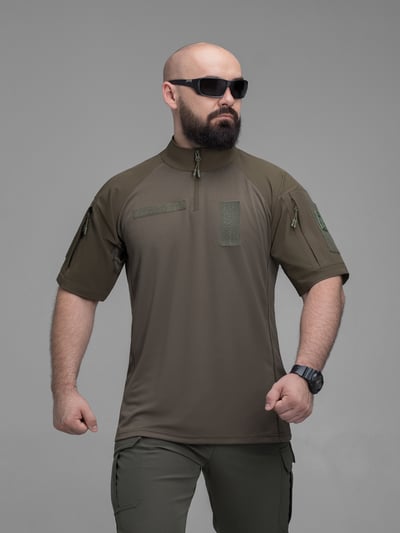 Футболка тактична бойова BEZET Combat хакі - Фото 6