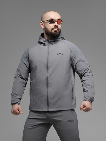 Куртка вітрівка BEZET Solguard UV 100 сірий