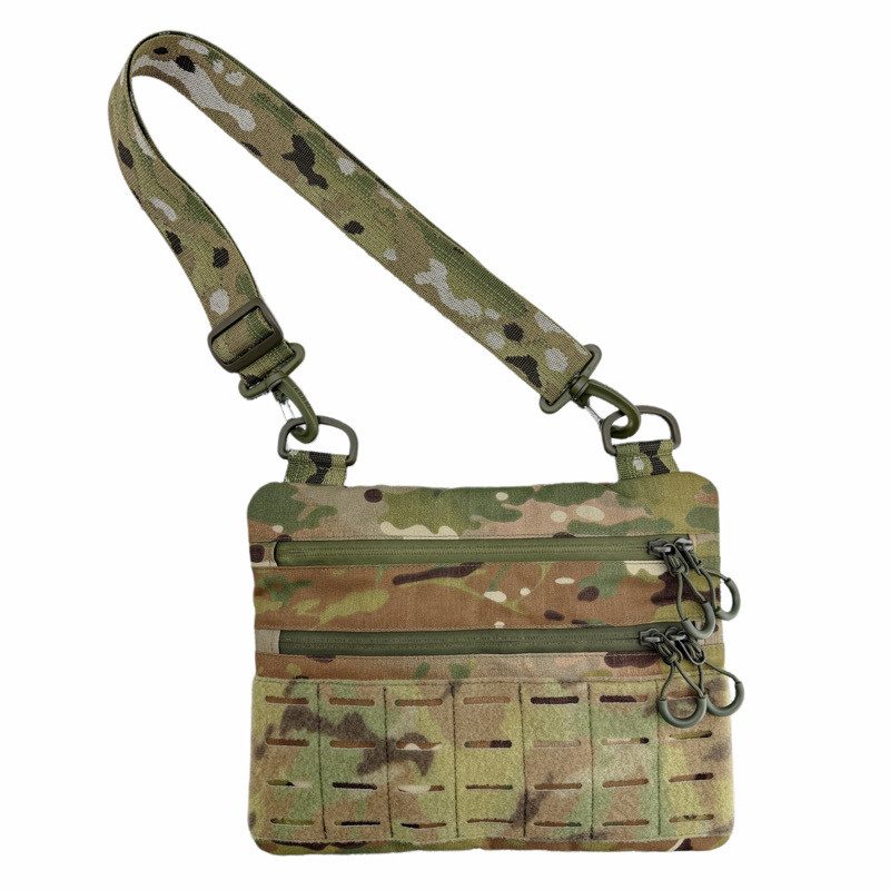 Чоловіча тактична сумка через плече, кобура з патч панеллю мультикам Кордура HardKIT